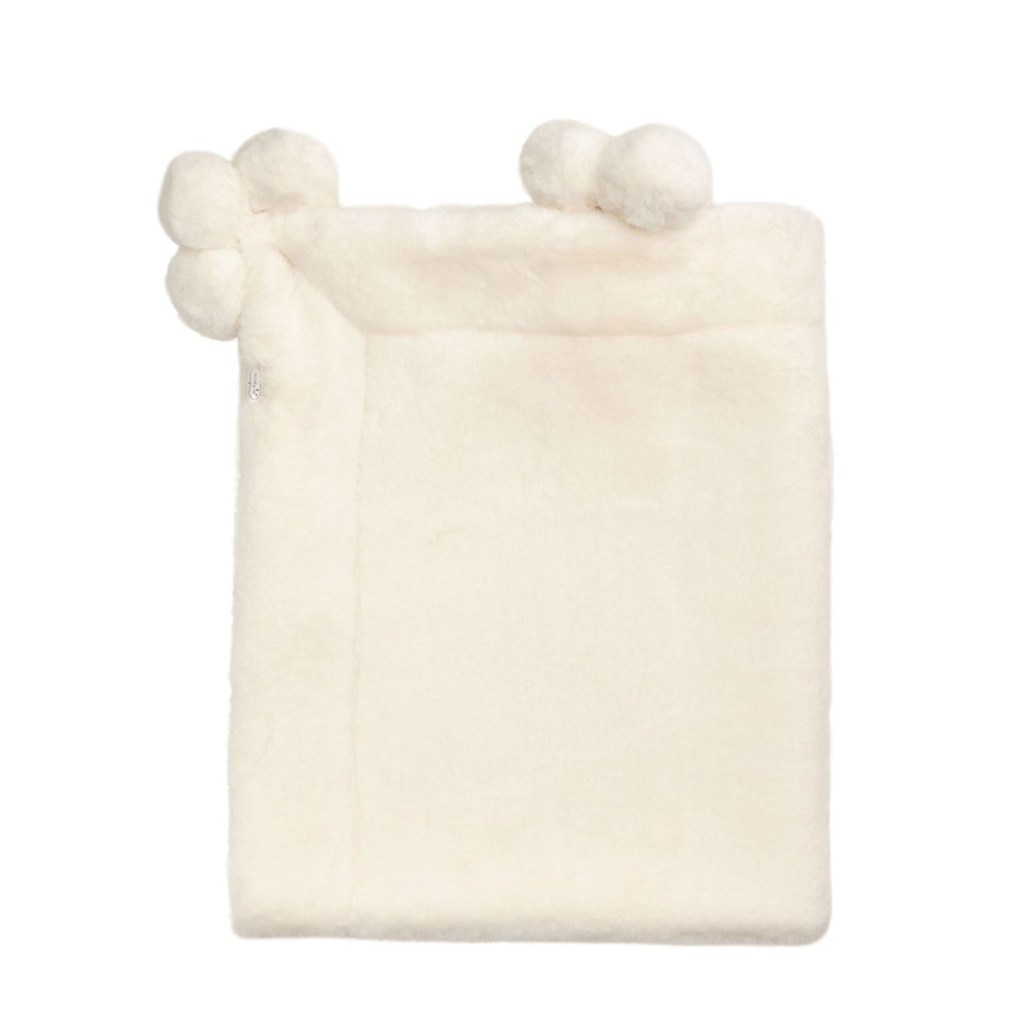 Pom Pom Faux Fur Blanket