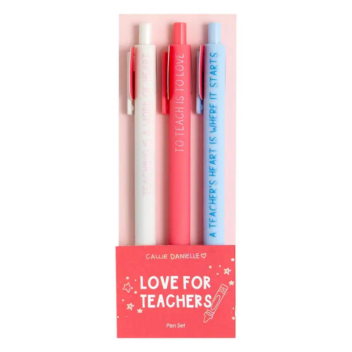 Love for Teachers Ink Pen Set