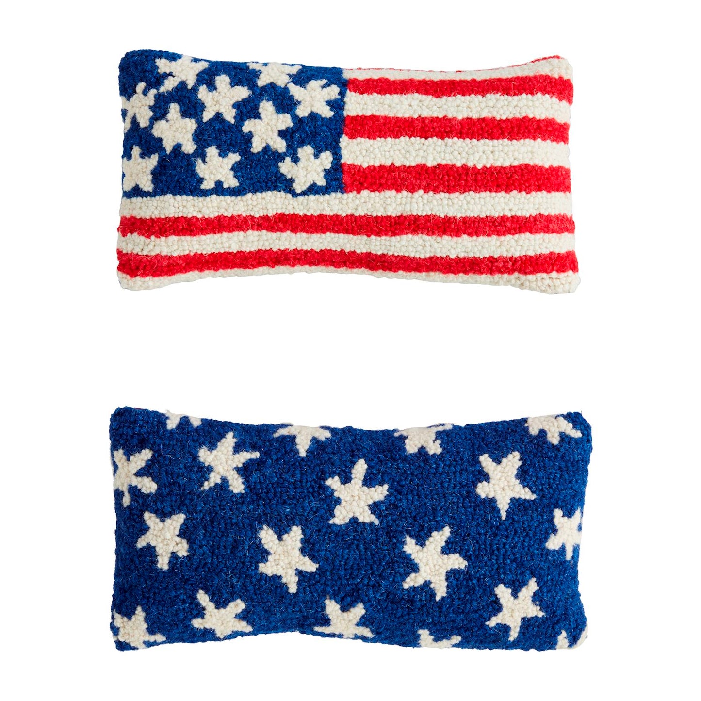Americana Hooked Flag Pillow