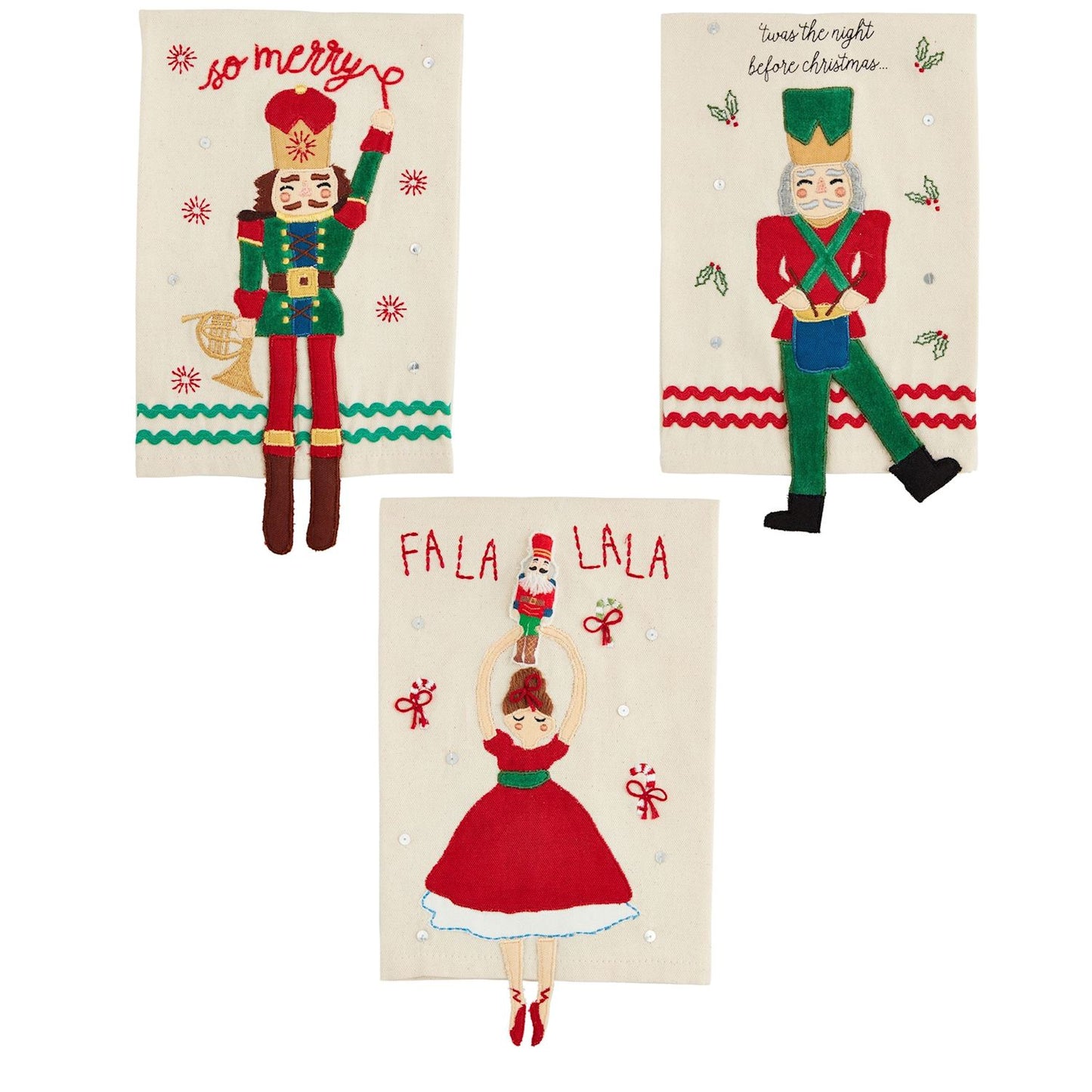 Nutcracker Dangle Leg Towels