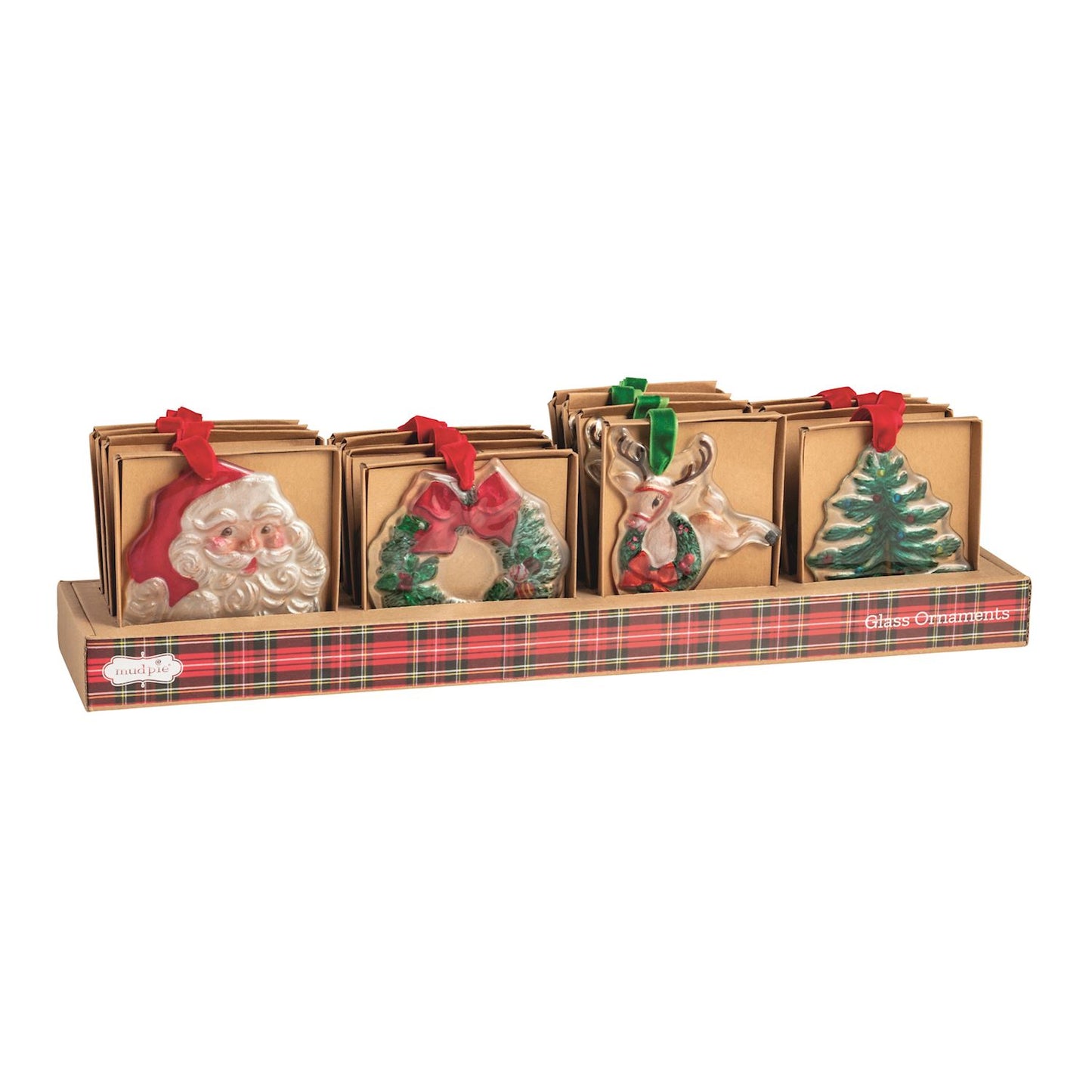 Mudpie Glass Ornaments