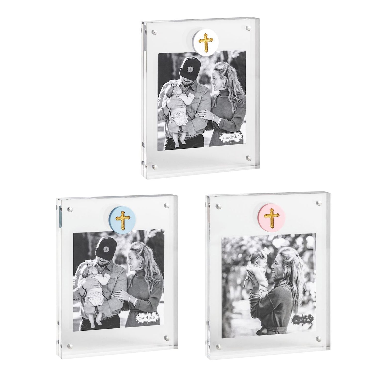 Acrylic Frame w/ Cross Medallion