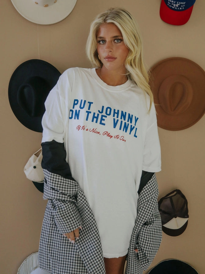 Put Johnny on the Vinyl Tee