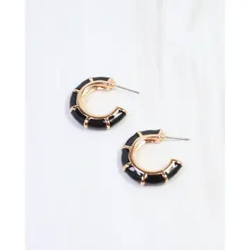 Britt Bamboo Hoop Earrings
