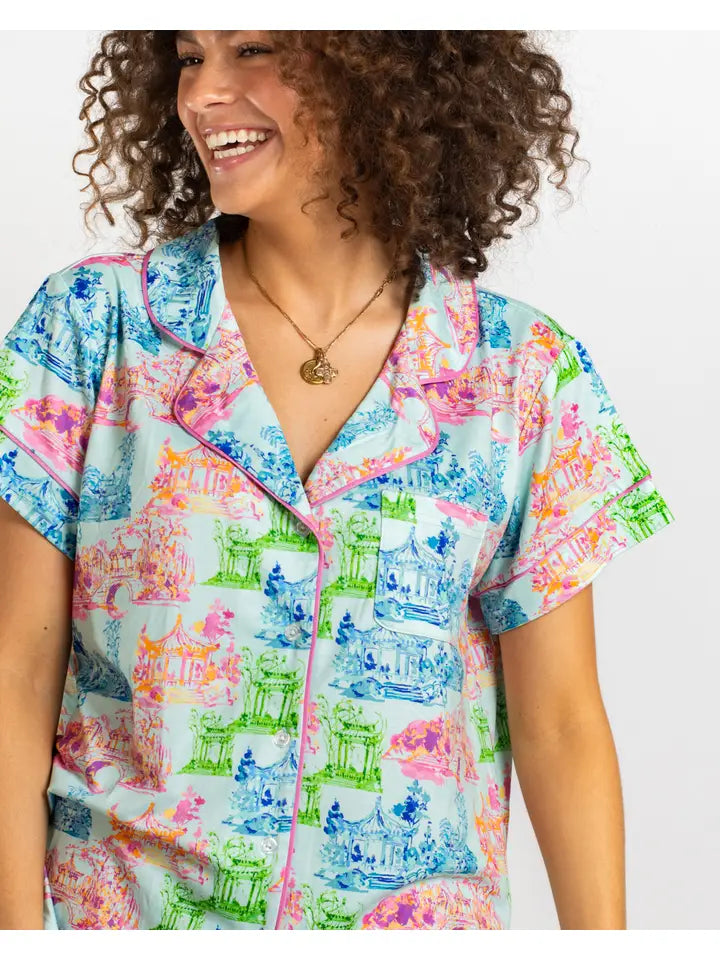 Maya Short Sleeve Button Up