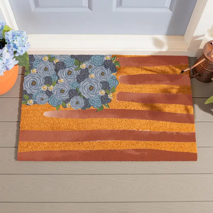 American Flag Coir Mat