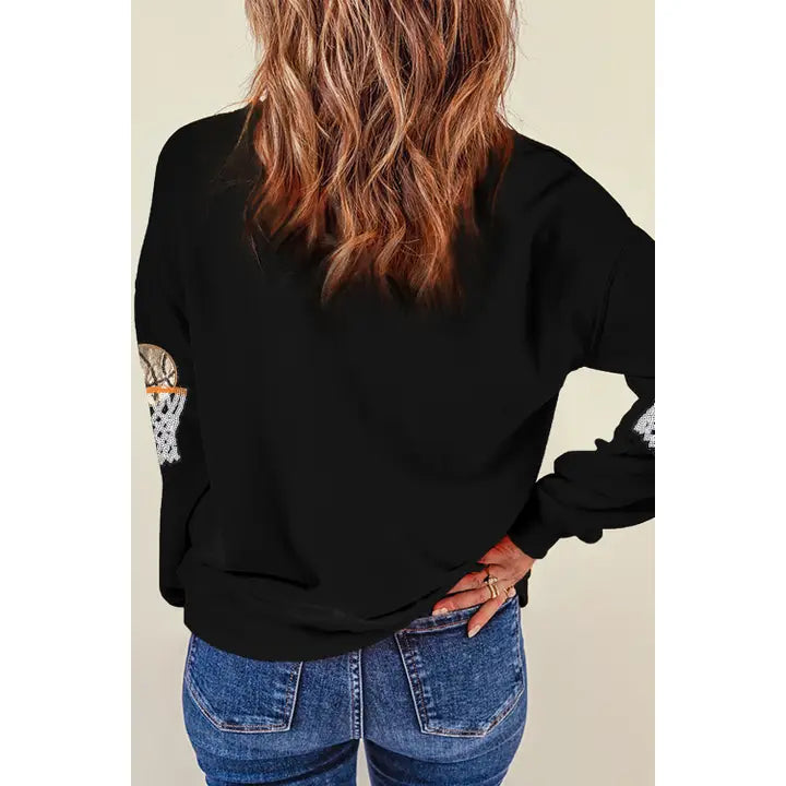 Basketball Graphic Sweatshirt