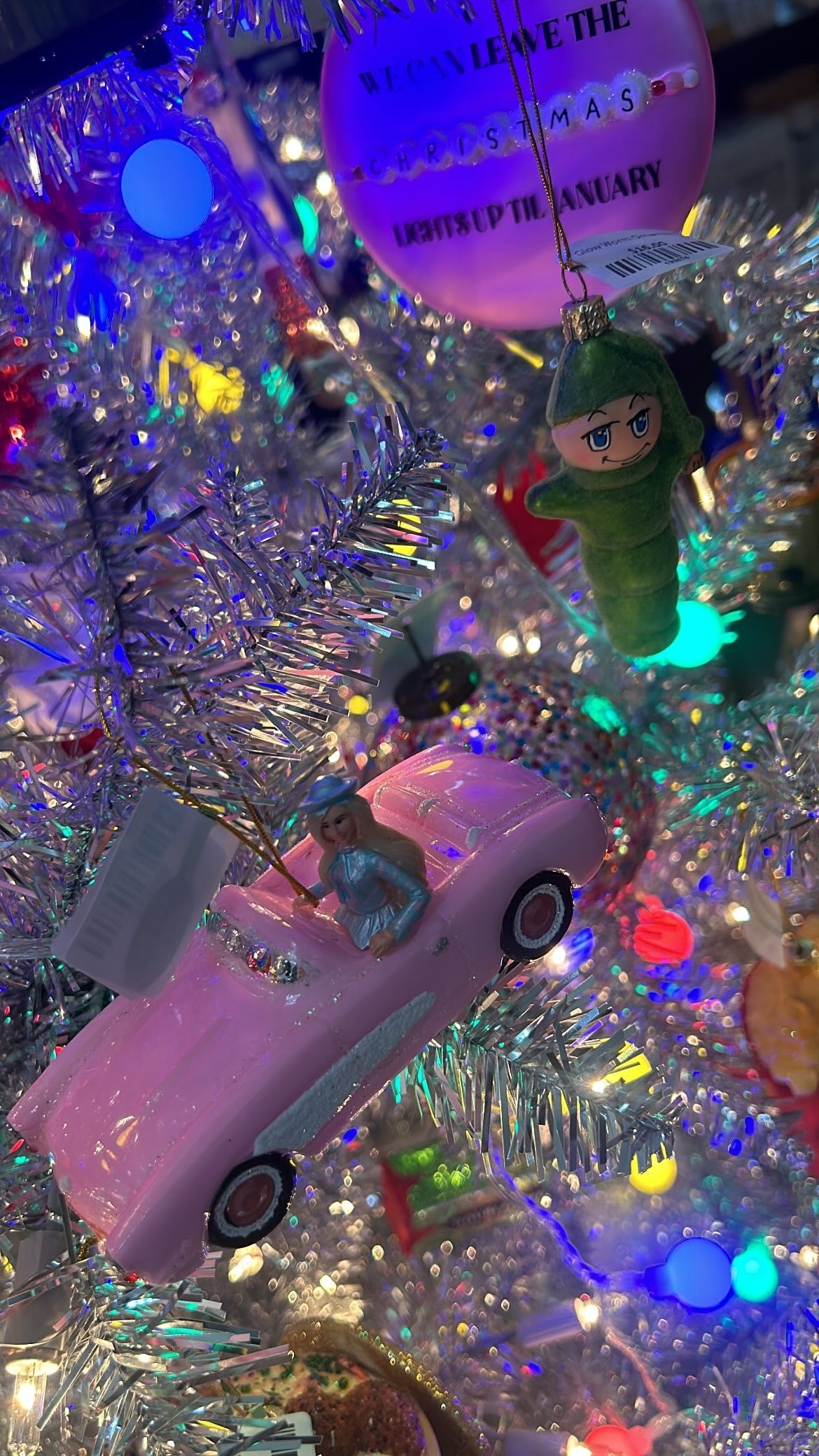 Pink Corvette Ornament