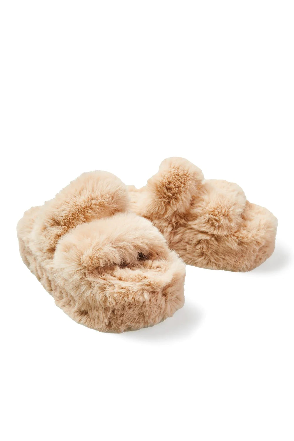 Platform Fuzzy Slippers – The Merry Magnolia - Main Image