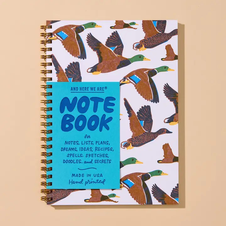 Letterpress Sprial Notebook