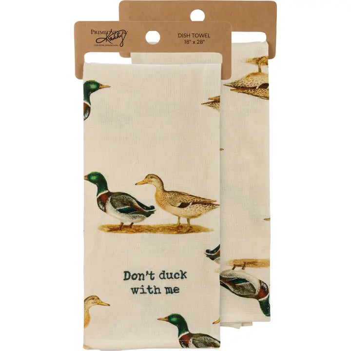 Don't Duck with Me Embroidered Towel