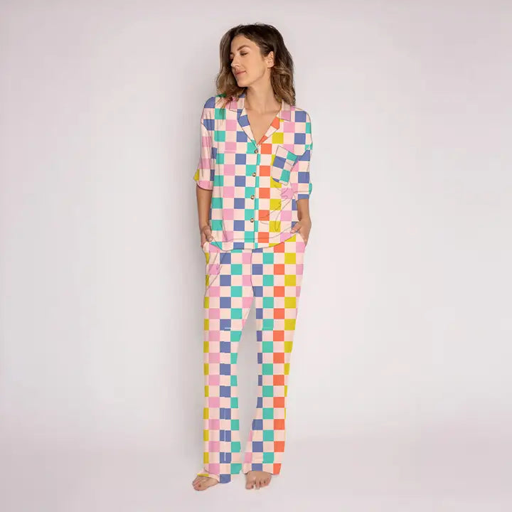 Checkered Women's Loungewear Set