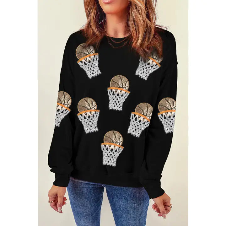 Basketball Graphic Sweatshirt