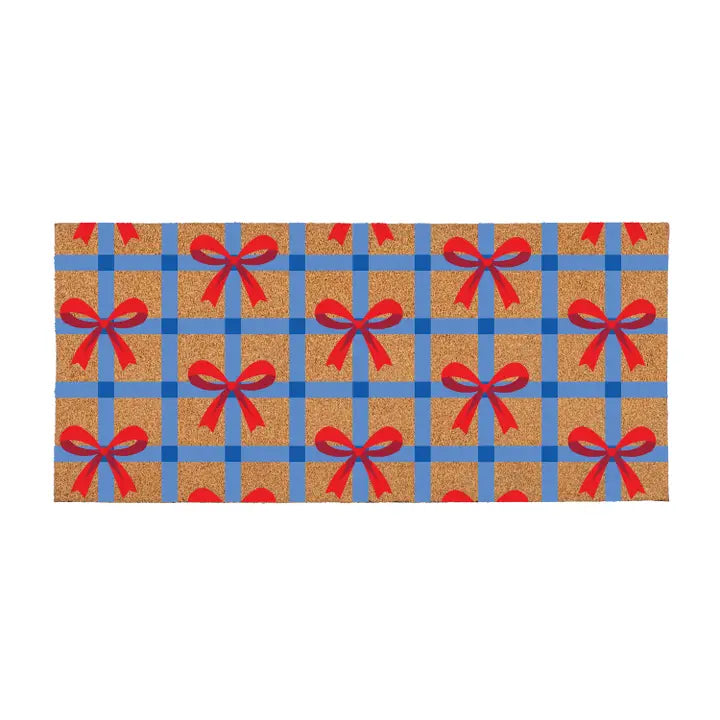 Red/White/Bows Door Mat