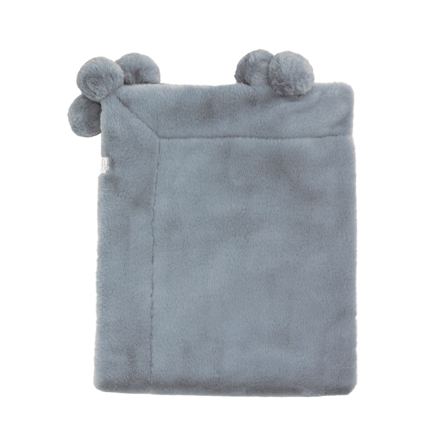 Pom Pom Faux Fur Blanket