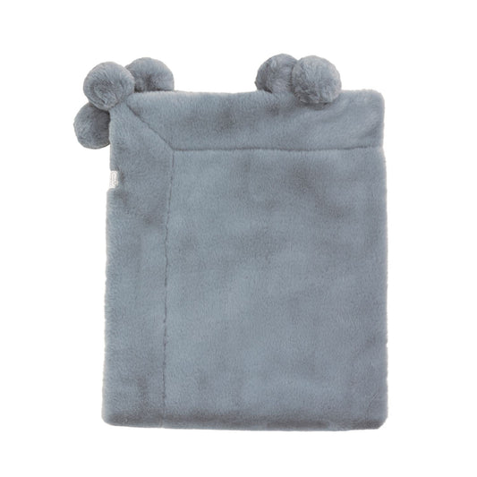 Pom Pom Faux Fur Blanket