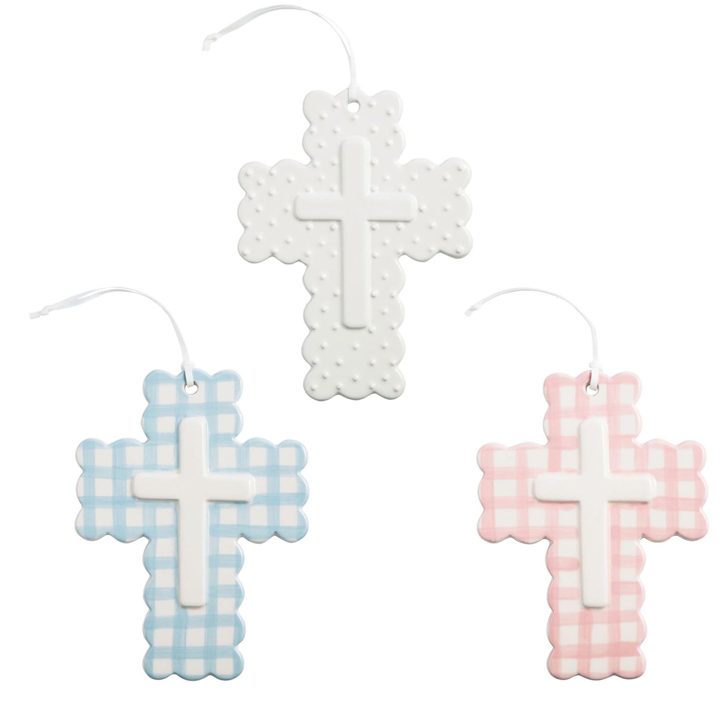 Gingham & Dot Cross