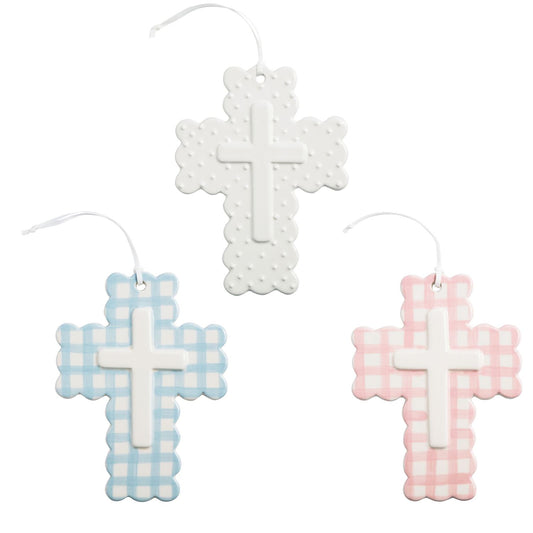 Gingham & Dot Cross