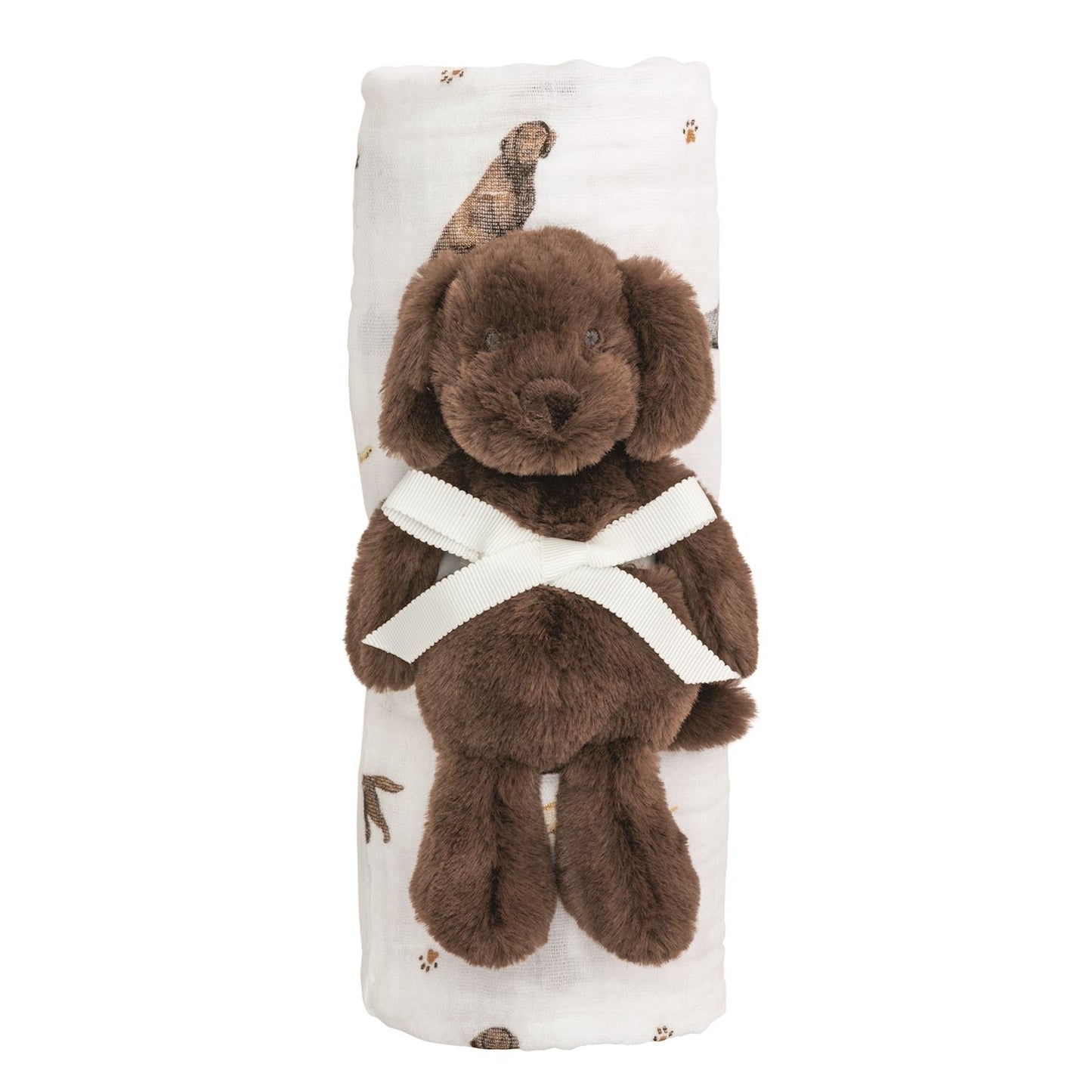 Mudpie Swaddle & Plush Rattle