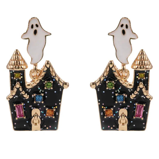 Ghost & Haunted House  Earrings