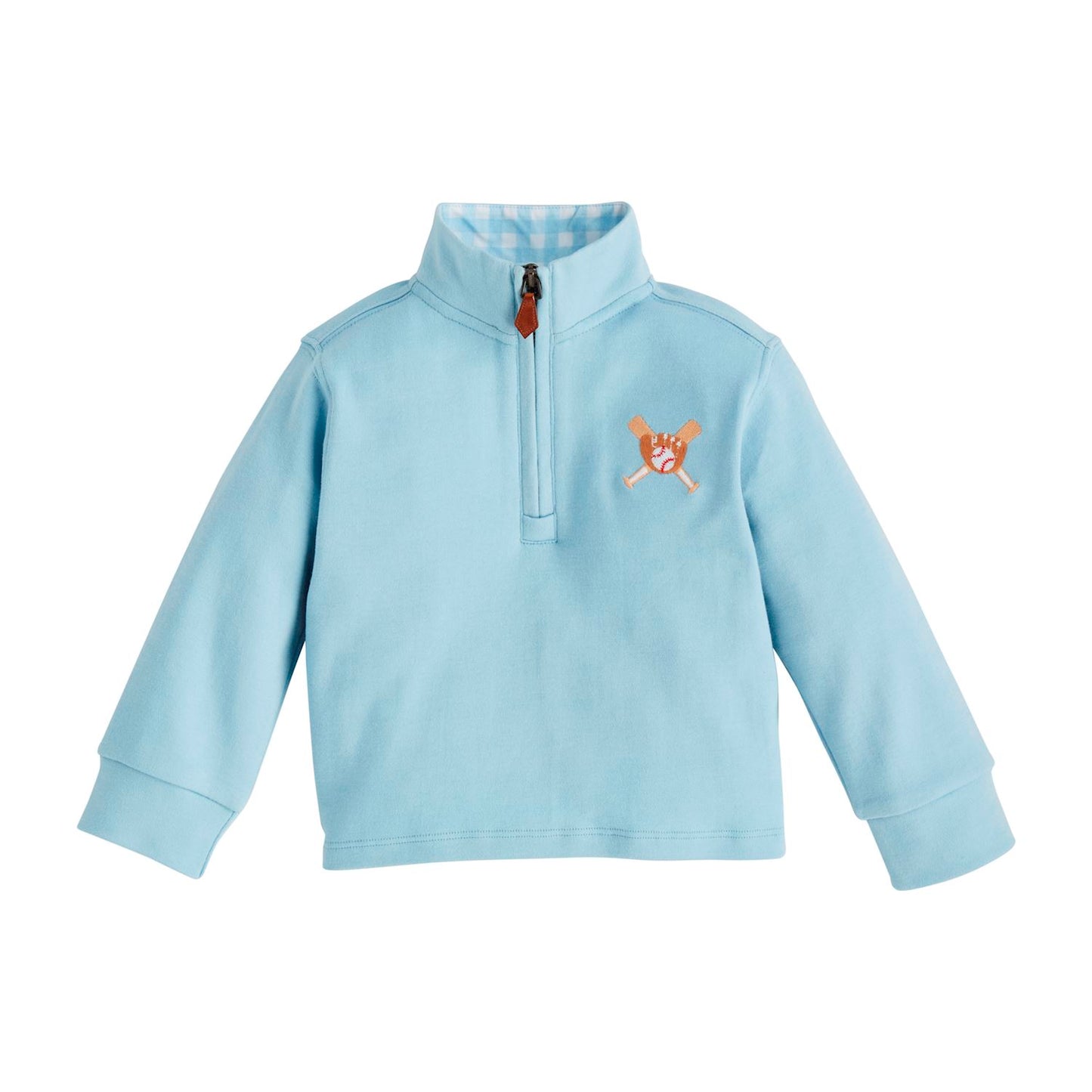 Boys Embroidered Quarter Zip
