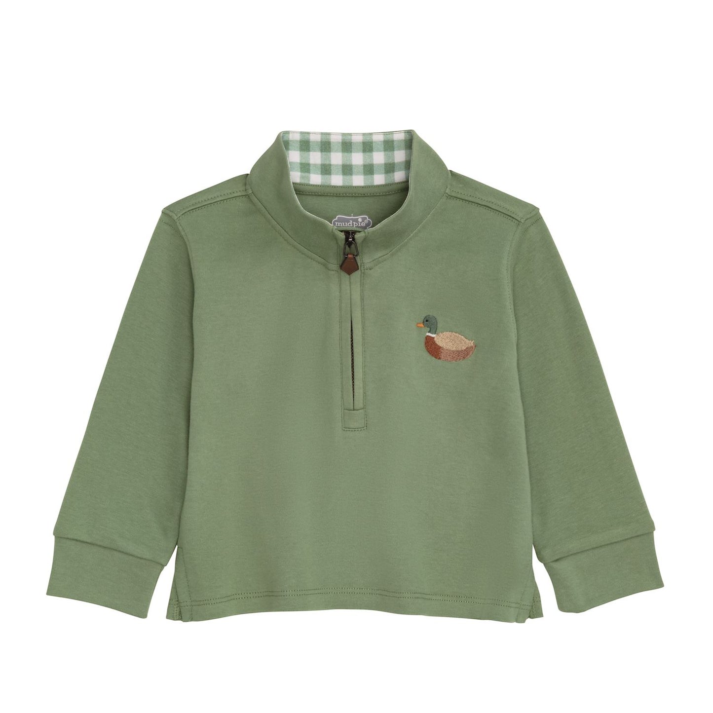 Green Duck Quarter Zip