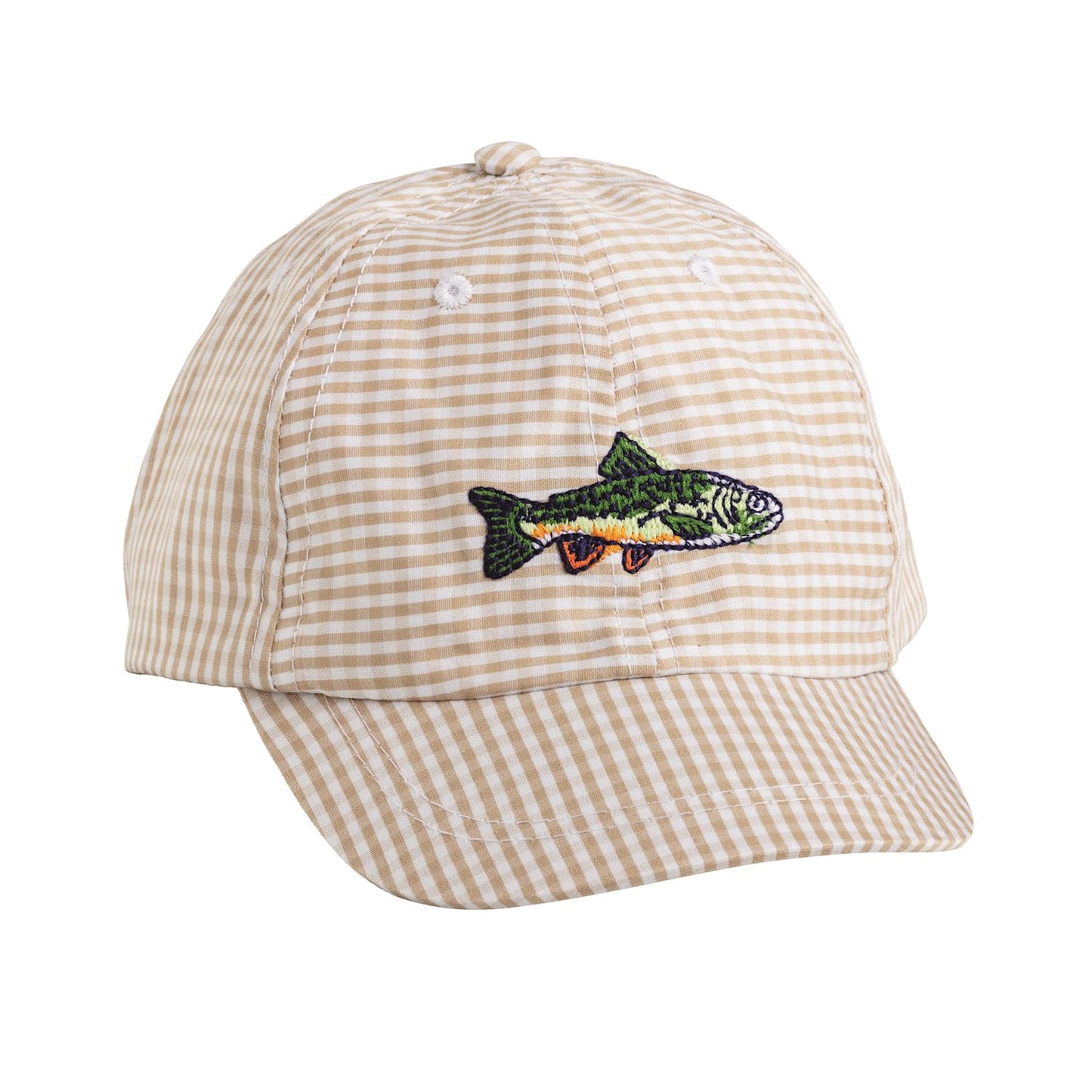 Mudpie Embroidered Seersucker Hat
