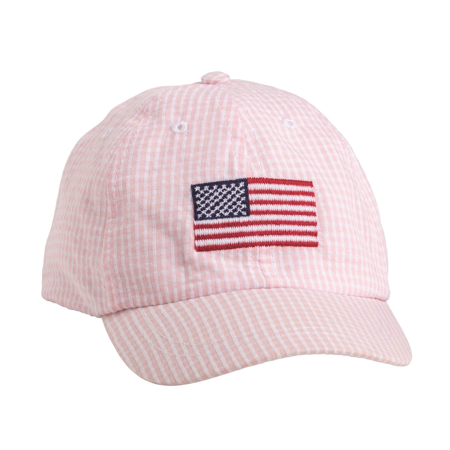 Mudpie Embroidered Seersucker Hat