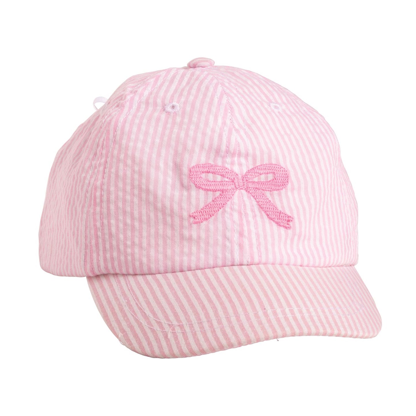Mudpie Embroidered Seersucker Hat