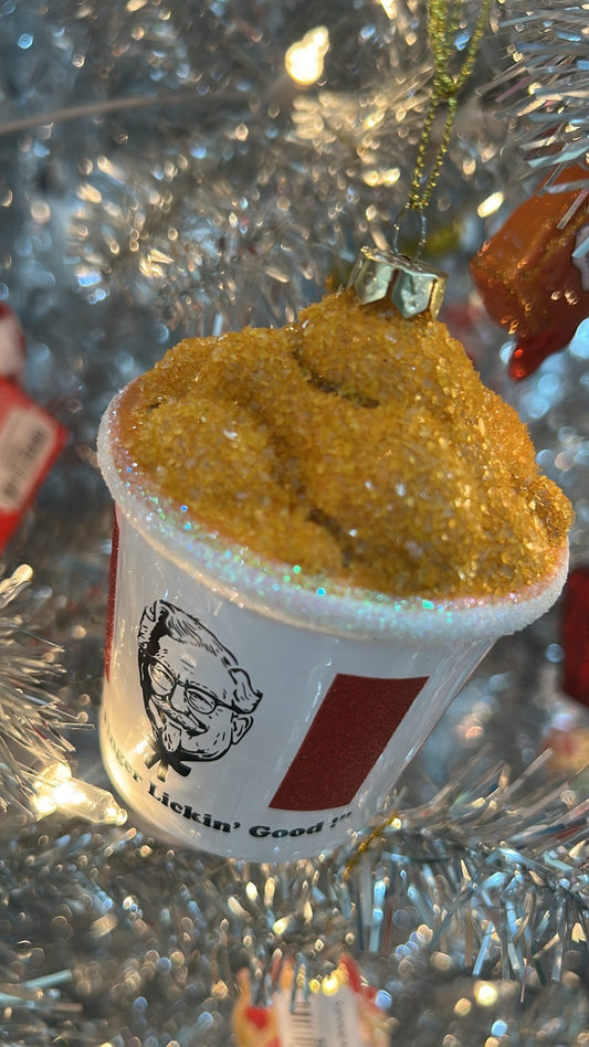Bucket of Chicken Ornament