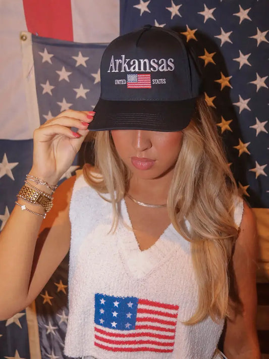 Arkansas Flag Trucker Hat