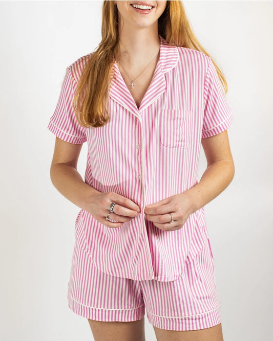 Pinstripe Sleep Shirt