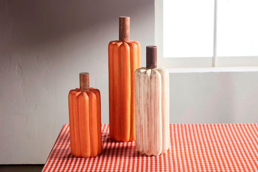 Wooden Pumpkin Sitters