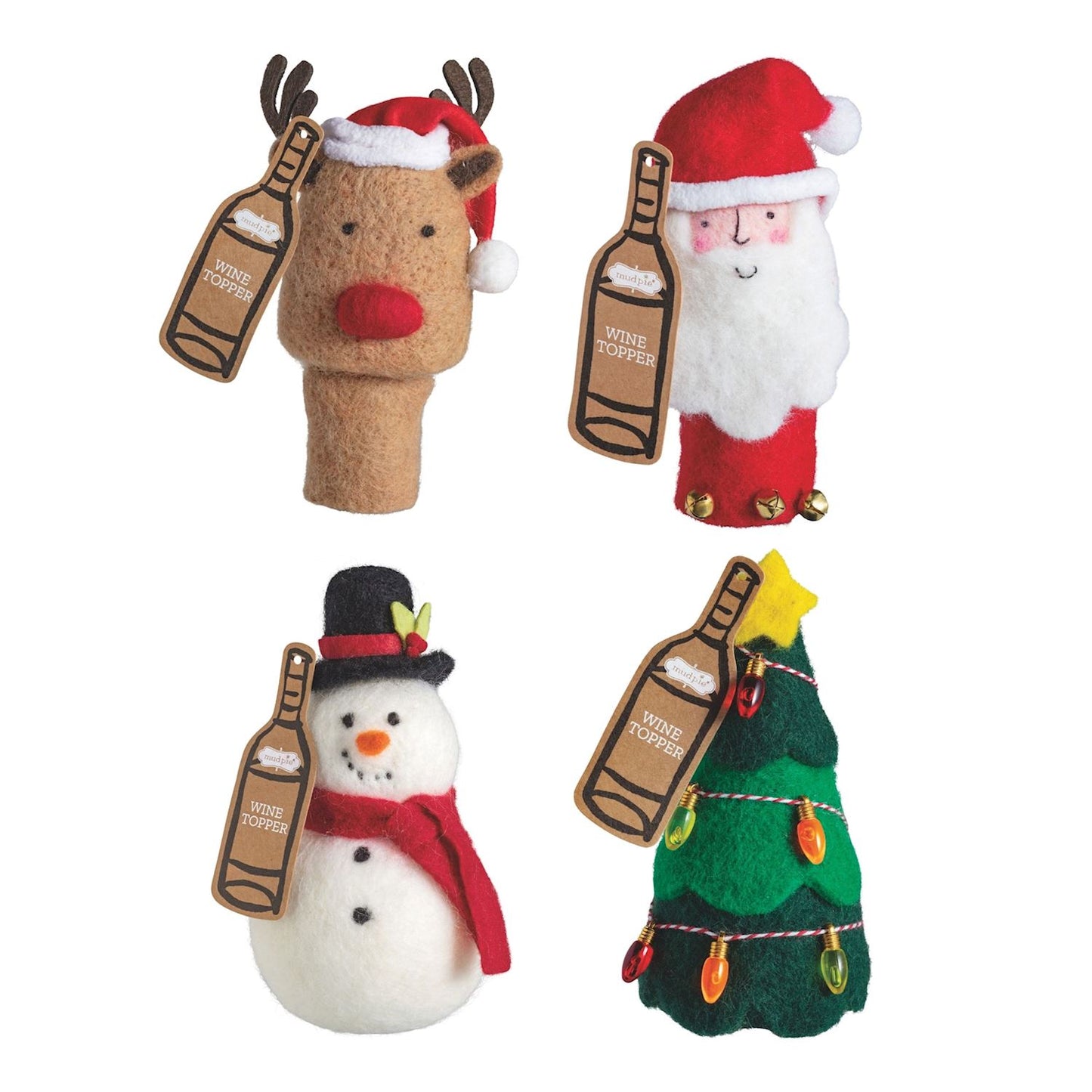 Christmas Wine Topper