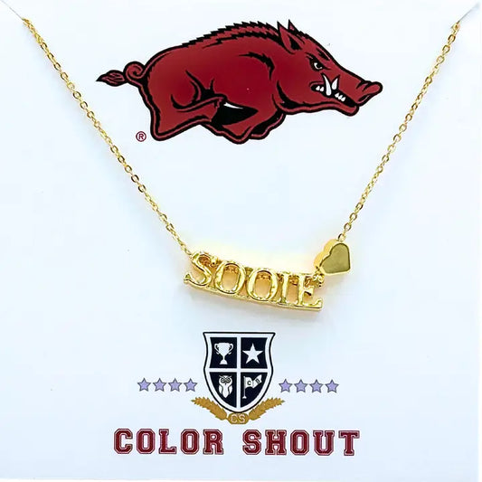 Color Shout I Love College Necklace