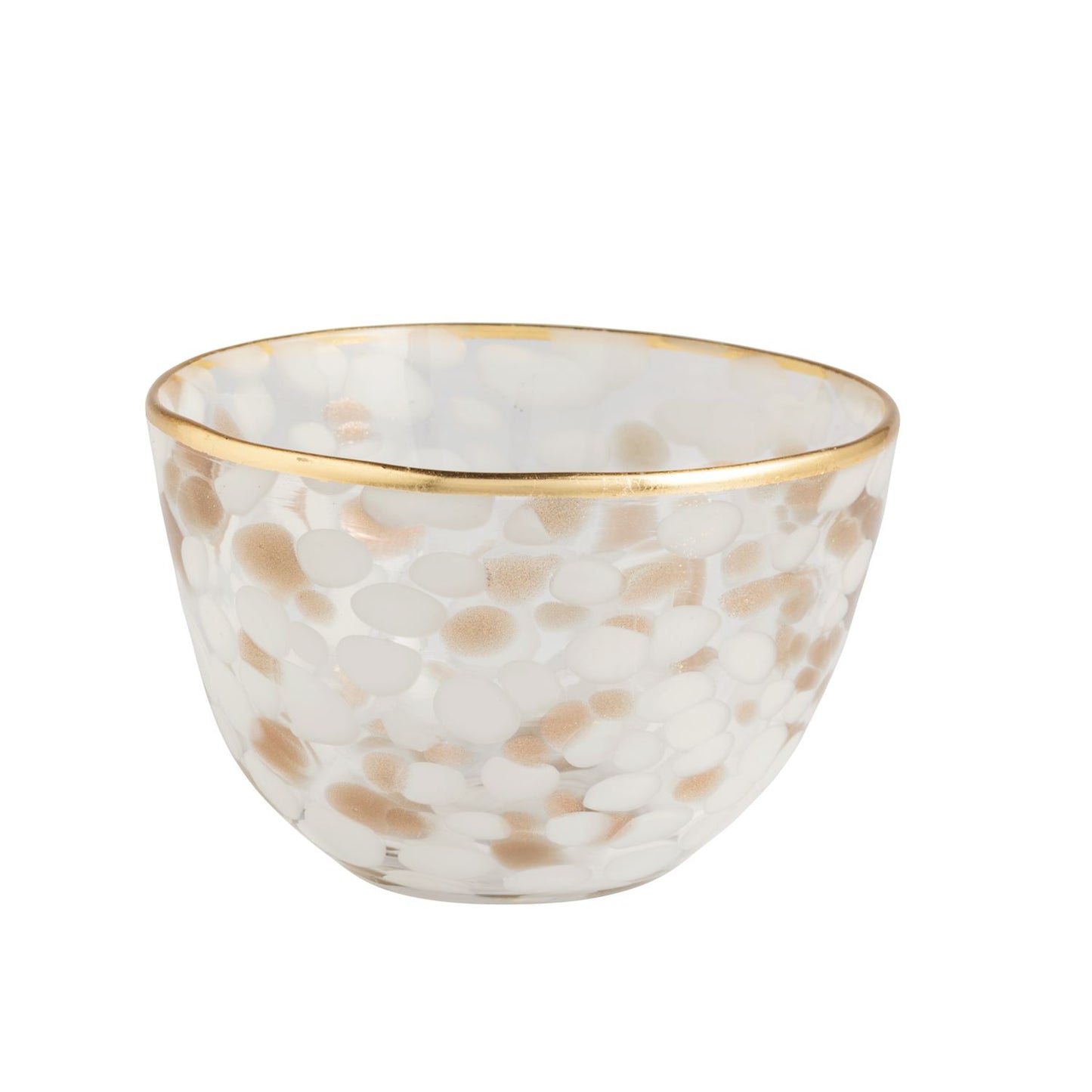 White & Gold Tortoise Dip Bowl
