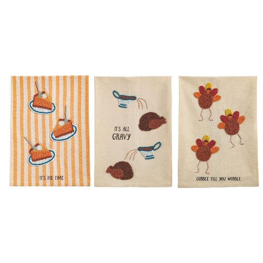 Beaded Thanksgiving Towel