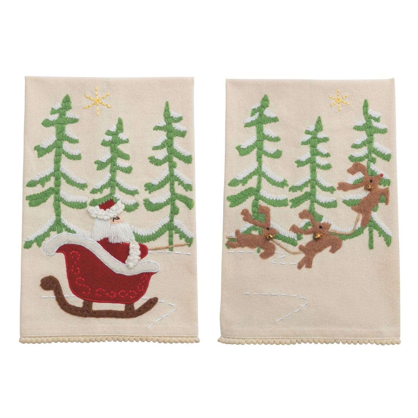 Santa Sleigh Towel Set