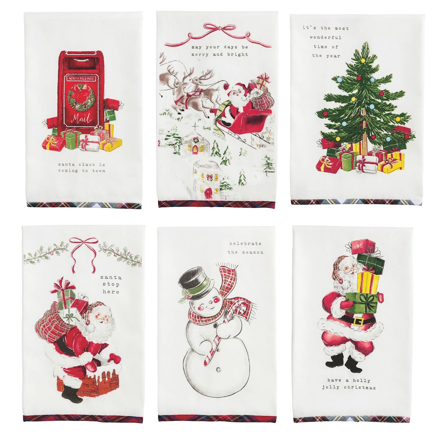Classic Christmas Printed Towel