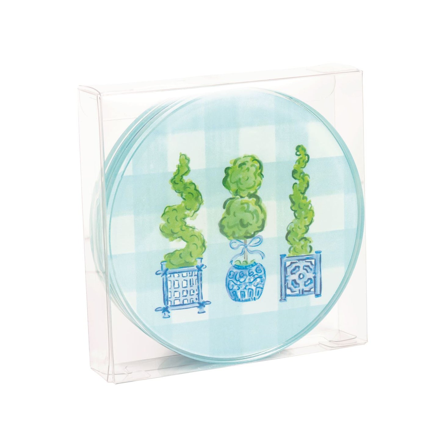 Topiary Acrylic Coaster Set