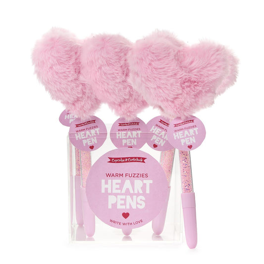 Faux Fur heart pen