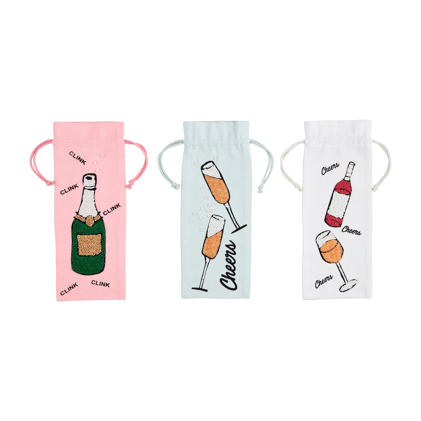 Beaded Wine Bags