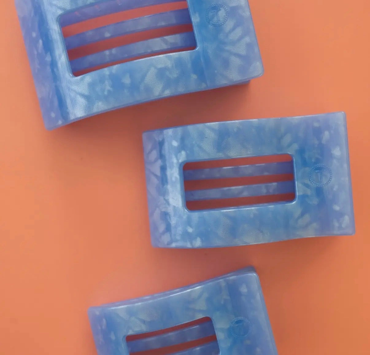 Teleties Flat Rectangle Clip Large