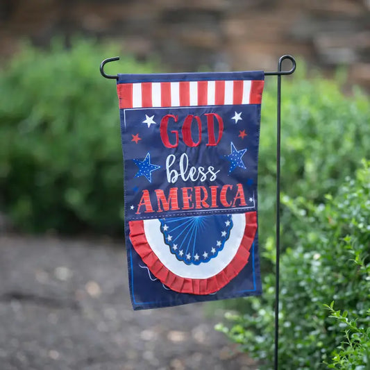 God Bless American Garden Flag