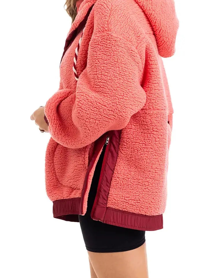 Two Toned Fleece Pullover