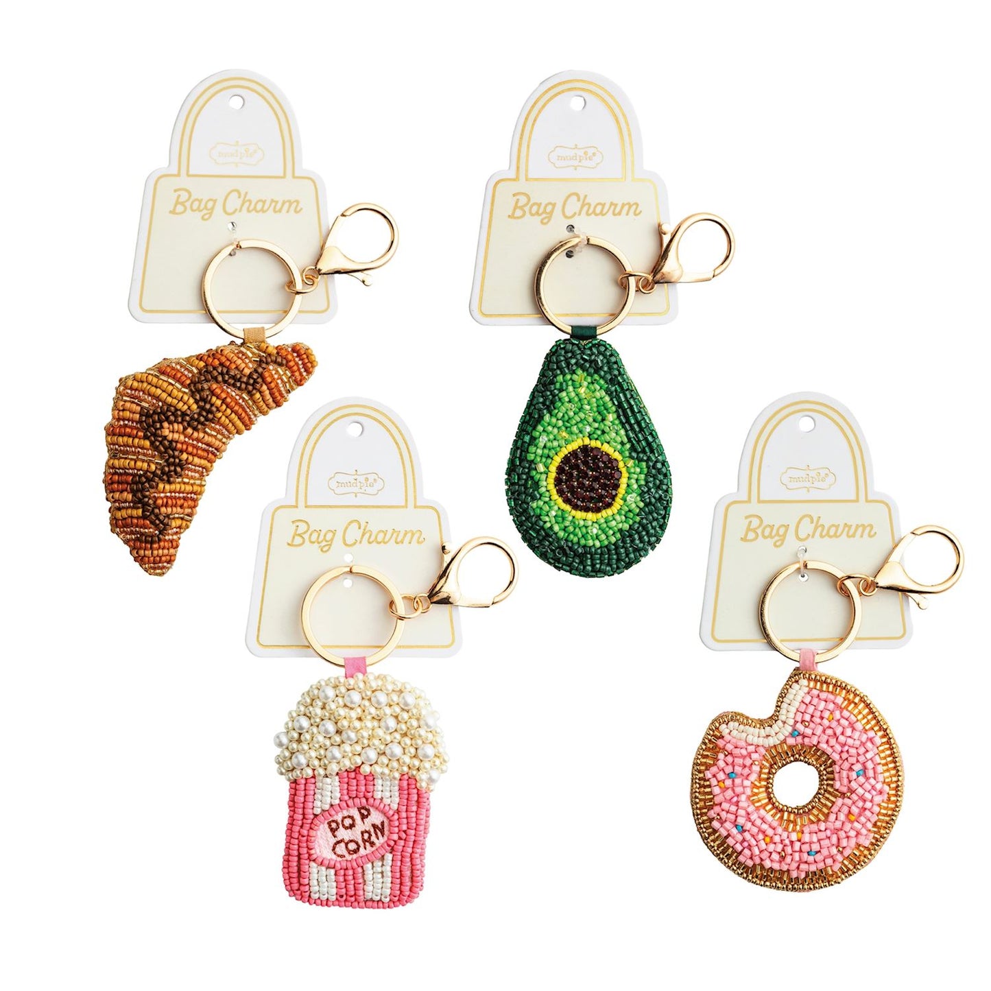 Cafe Beaded Bag Charm