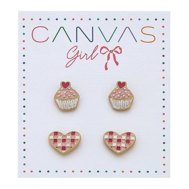 Canvas Style Children's Earrings