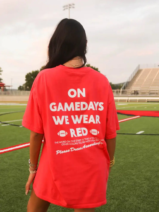 Gamedays Wear Red Tee