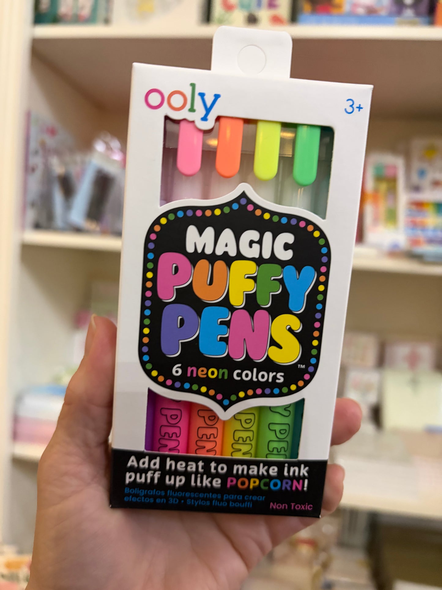 Magic Puffy Neon Pens