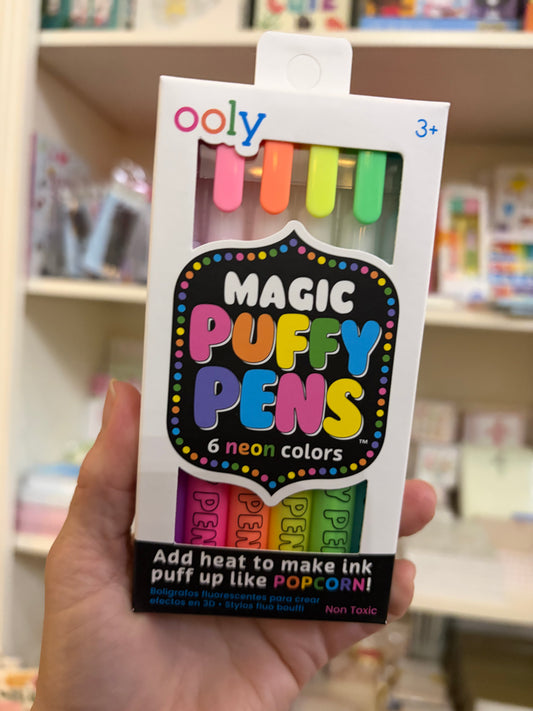 Magic Puffy Neon Pens